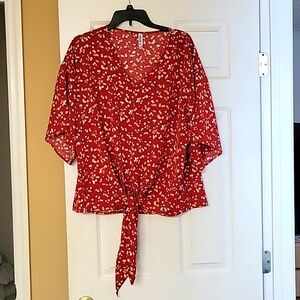 Tie at waist top. Never worn